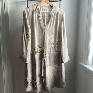 Babaton silk floral print dress